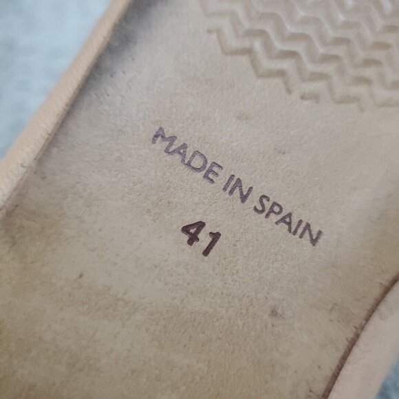 Spring Step Open Toe Flats Womens 41 EU 10 US Beige Green Strap Leather Shoes - Picture 9 of 9